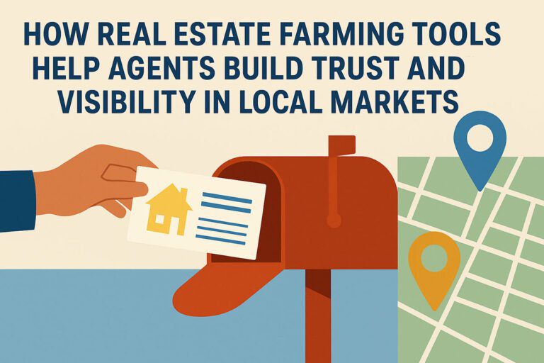 How Real Estate Farming Tools Help Agents Build Trust and Visibility in Local Markets