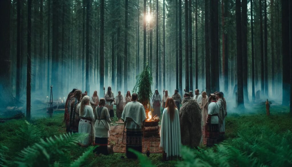 Traditional Finnish Ritual Honoring Käämyäjä
