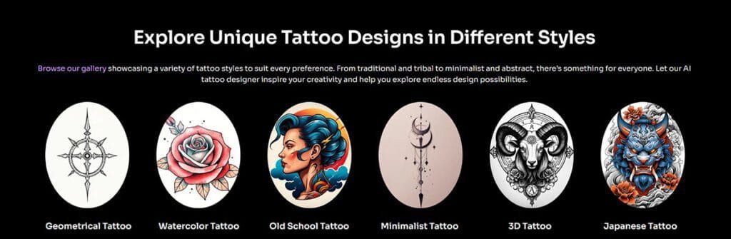 Explore Unique Tattoo Designs in Different Styles