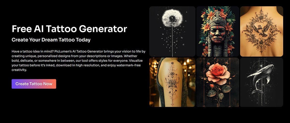 PicLumen AI Tattoo Generator