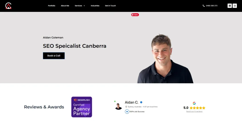 Top 5 SEO Freelancers Every Startup Should Know | Services, Pricing, and Reviews 3 Aiden Colomen