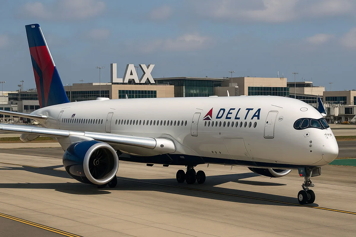 Delta Flight DL275 Diverted LAX – Real Scene at the Airport