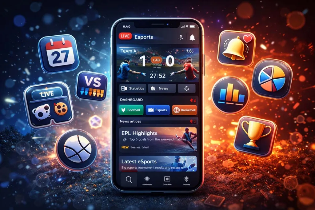 Claimed Features of the etruesports ios app