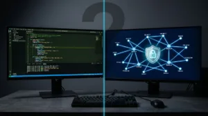Dowsstrike2045 Python: Real or Concept? Complete Review 25 Dowsstrike2045 Python shown as both a task automation terminal and a network security scan diagram